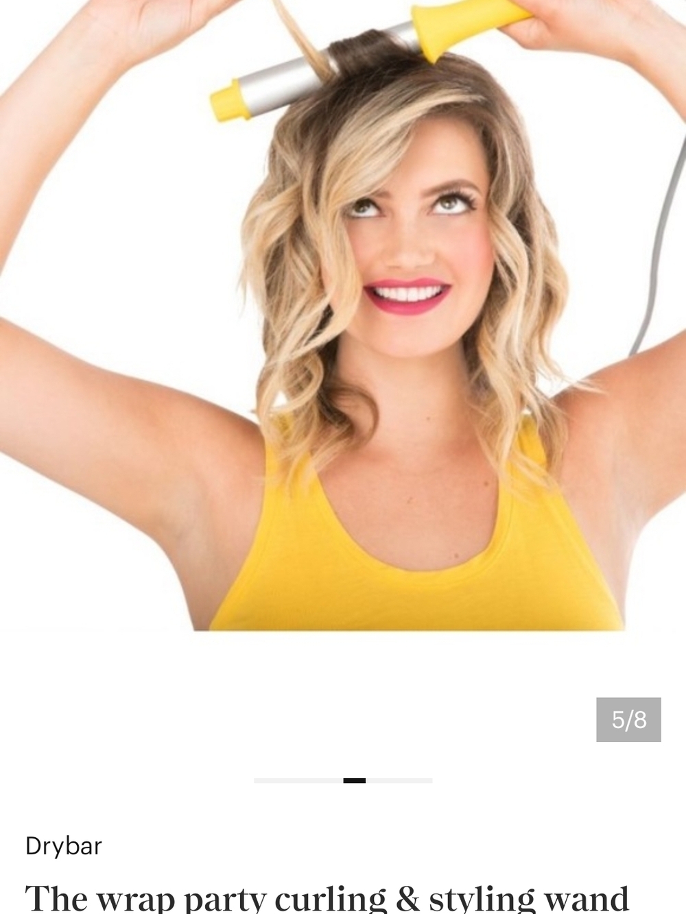 Drybar Yellow Styling Wand with Slim Barrel
